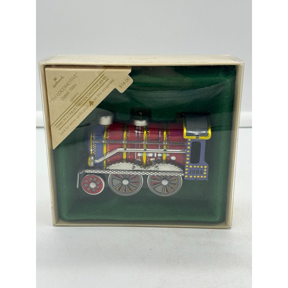 Vintage 1984 Hallmark Locomotive Train Christmas Ornament